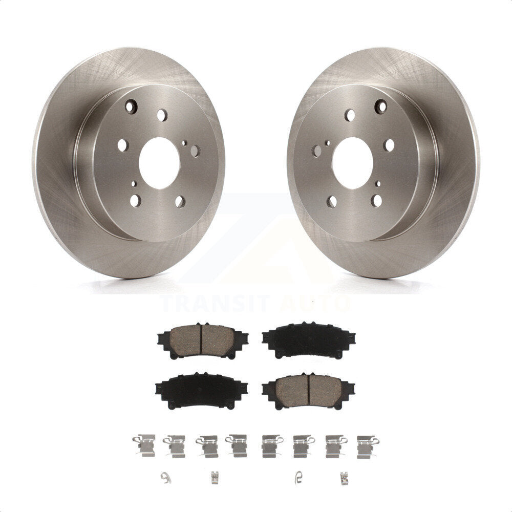 Rear Disc Brake Rotors And Ceramic Pads Kit For Toyota Prius V Mirai K8C-101631 by Transit Auto