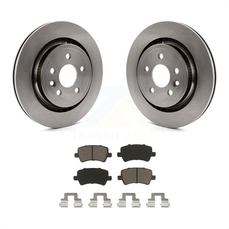 Rear Disc Brake Rotors And Ceramic Pads Kit For Volvo S60 XC70 S80 V60 V70 K8C-101632 by Transit Auto