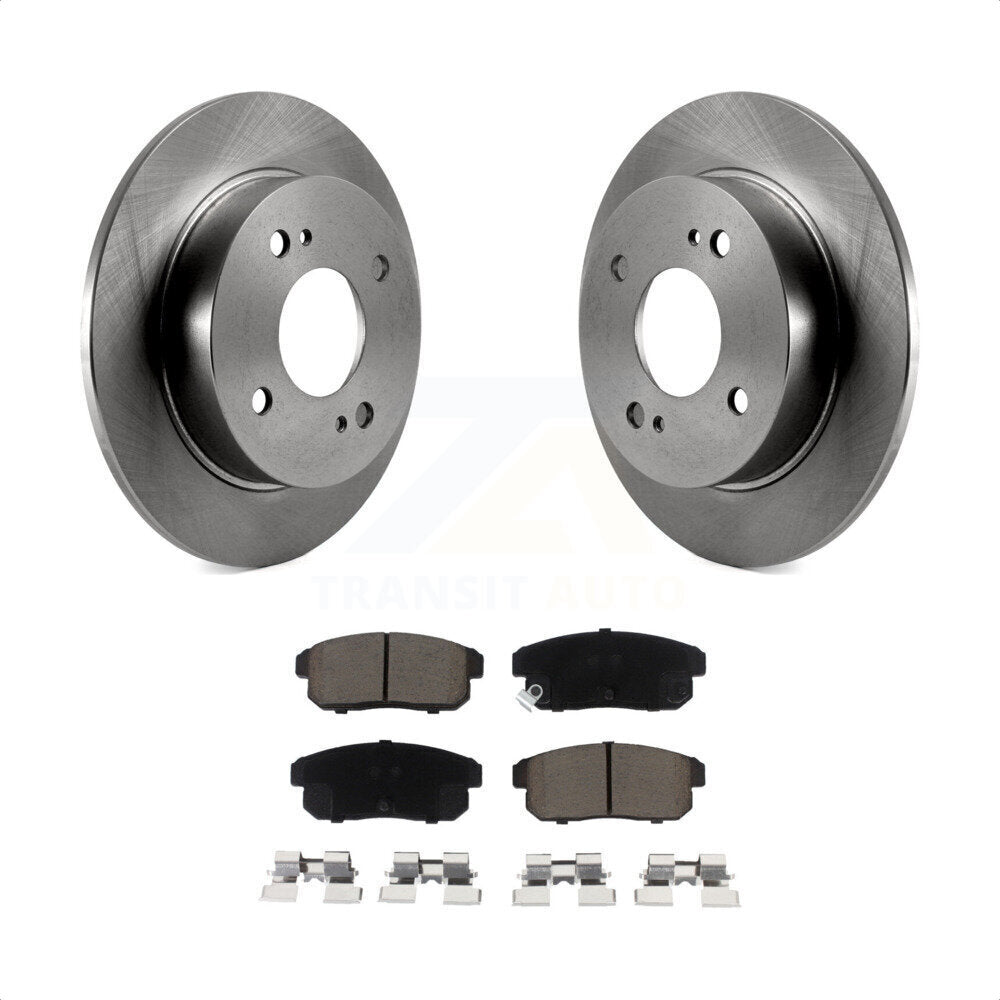 Rear Disc Brake Rotors And Ceramic Pads Kit For Nissan Sentra INFINITI G20 K8C-101637 by Transit Auto