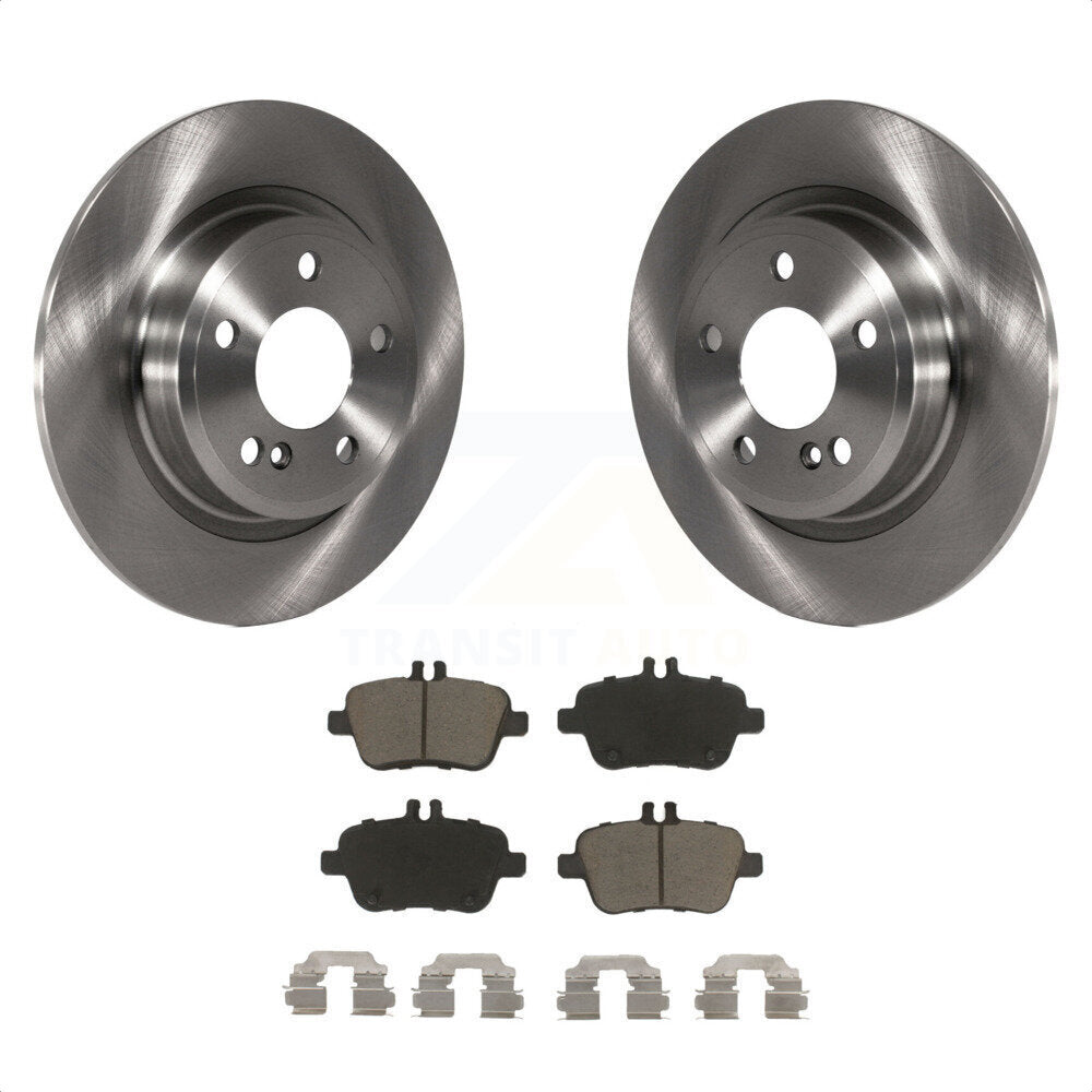 Rear Disc Brake Rotors And Ceramic Pads Kit For Mercedes-Benz GLA250 CLA250 INFINITI QX30 B Electric Drive B250e K8C-101643 by Transit Auto