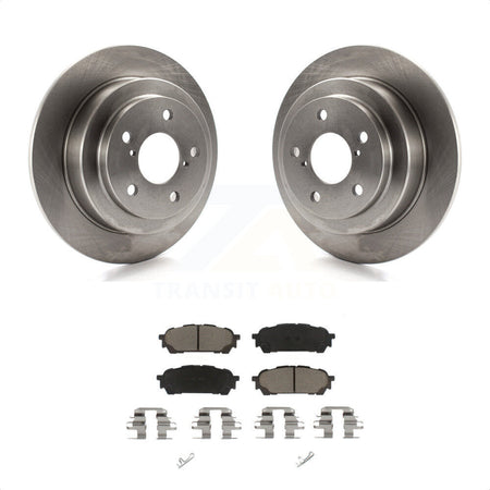 Rear Disc Brake Rotors And Ceramic Pads Kit For Subaru Forester Impreza Saab 9-2X K8C-101646 by Transit Auto