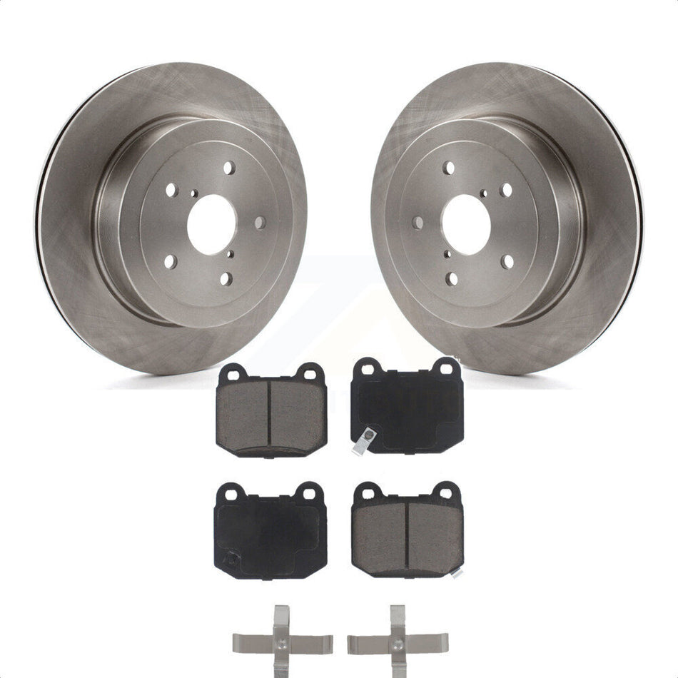 Rear Disc Brake Rotors And Ceramic Pads Kit For Subaru Impreza K8C-101648 by Transit Auto