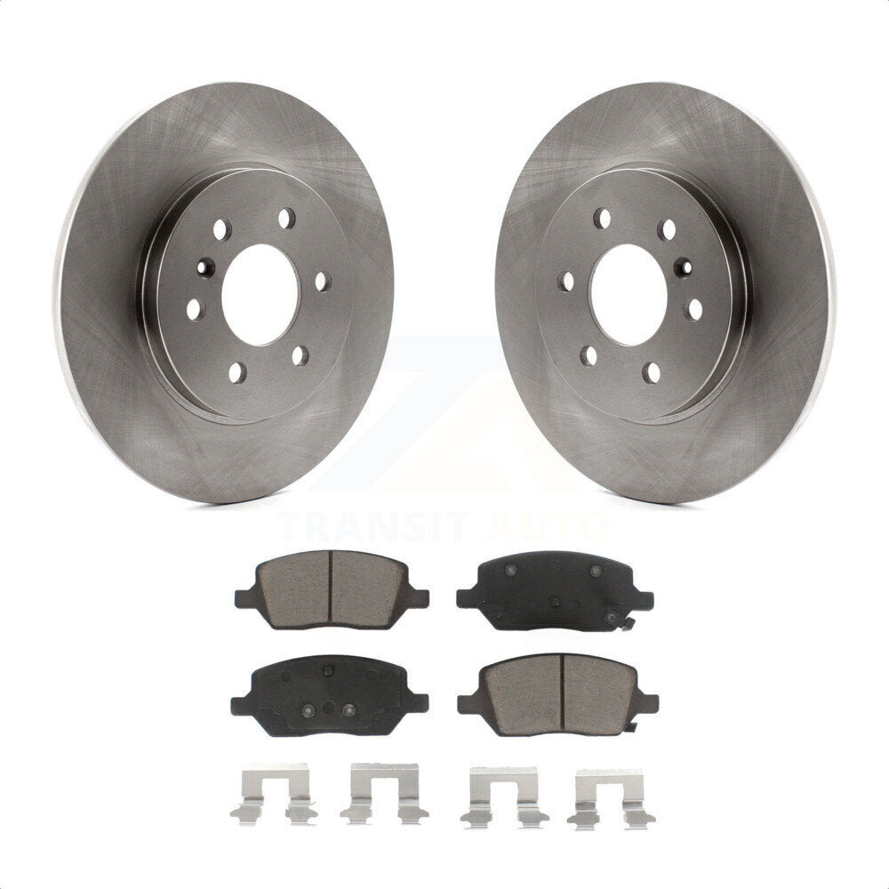 Rear Disc Brake Rotors And Ceramic Pads Kit For Chevrolet Uplander Pontiac Montana Buick Terraza Saturn Relay K8C-101654 by Transit Auto