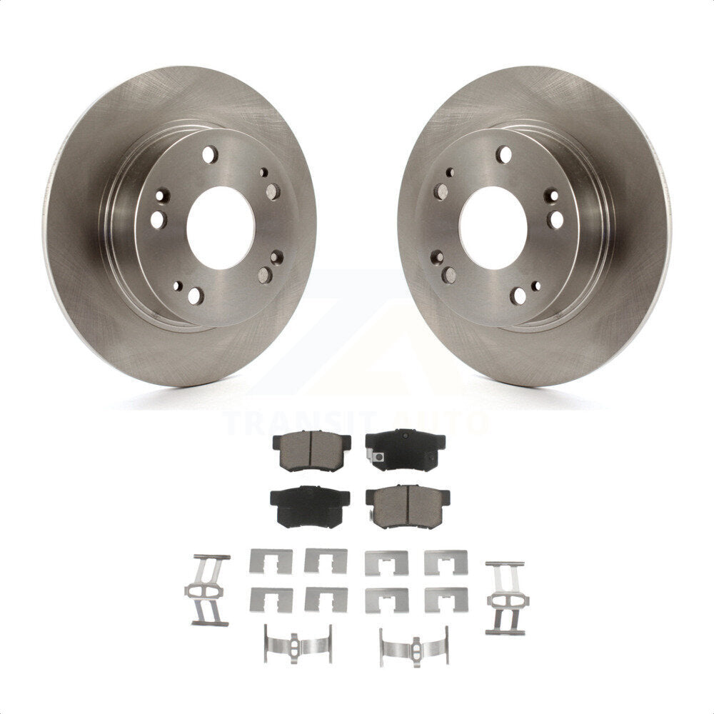 Rear Disc Brake Rotors And Ceramic Pads Kit For Honda Accord Acura TSX K8C-101656 by Transit Auto