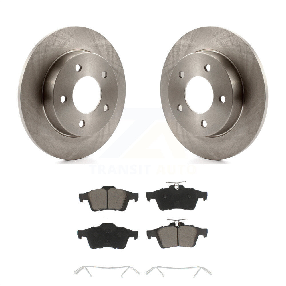 Rear Disc Brake Rotors And Ceramic Pads Kit For Mazda 3 Sport K8C-101658 by Transit Auto