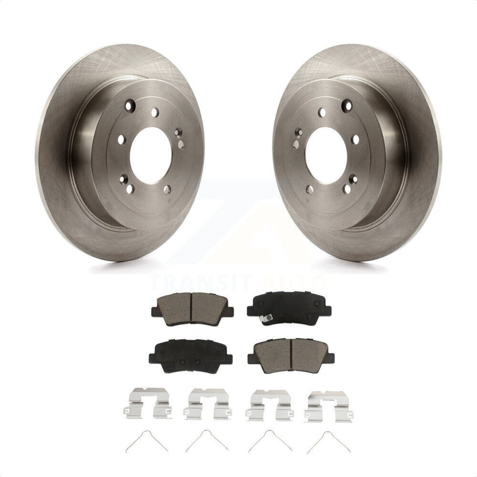 Rear Disc Brake Rotors And Ceramic Pads Kit For Hyundai Tucson Kia Sportage K8C-101670 by Transit Auto