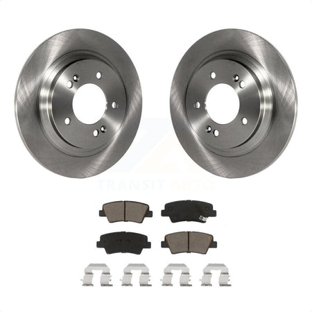 Rear Disc Brake Rotors And Ceramic Pads Kit For Hyundai Sonata Azera K8C-101672 by Transit Auto