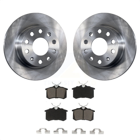 Rear Disc Brake Rotors And Ceramic Pads Kit For Volkswagen Jetta Beetle Golf SportWagen K8C-101675 by Transit Auto