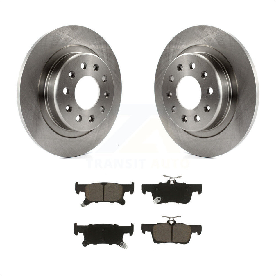 Rear Disc Brake Rotors And Ceramic Pads Kit For 2016-2019 Buick Envision With 288mm Diameter Rotor K8C-101698 by Transit Auto