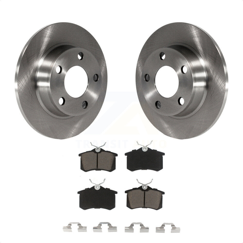 Rear Disc Brake Rotors And Ceramic Pads Kit For Audi A6 Quattro Allroad K8C-101700 by Transit Auto