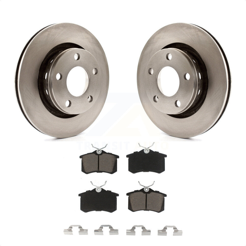 Rear Disc Brake Rotors And Ceramic Pads Kit For Volkswagen Passat Audi A6 Quattro S6 K8C-101701 by Transit Auto