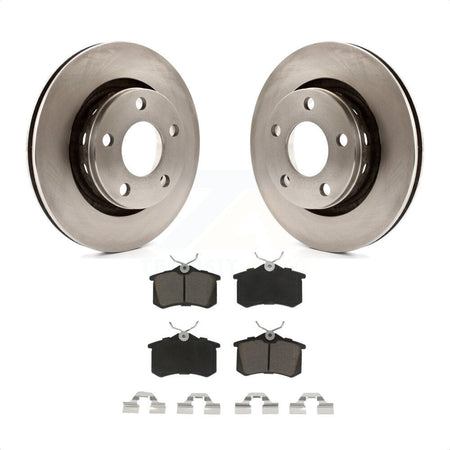 Rear Disc Brake Rotors And Ceramic Pads Kit For 2004 Audi A6 Quattro With 269mm Diameter Rotor K8C-101703 by Transit Auto