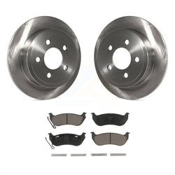 Rear Disc Brake Rotors And Ceramic Pads Kit For Jeep Liberty Wrangler TJ K8C-101704