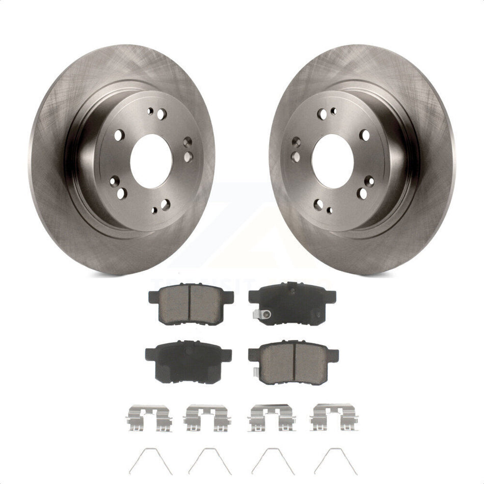 Rear Disc Brake Rotors And Ceramic Pads Kit For Honda Accord Acura TSX K8C-101711 by Transit Auto