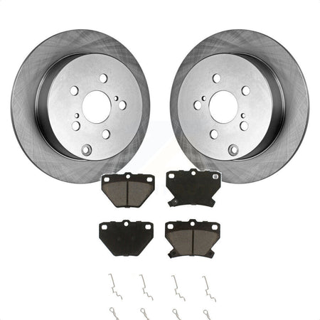 Rear Disc Brake Rotors And Ceramic Pads Kit For Toyota Corolla Matrix Pontiac Vibe Celica K8C-101713 by Transit Auto