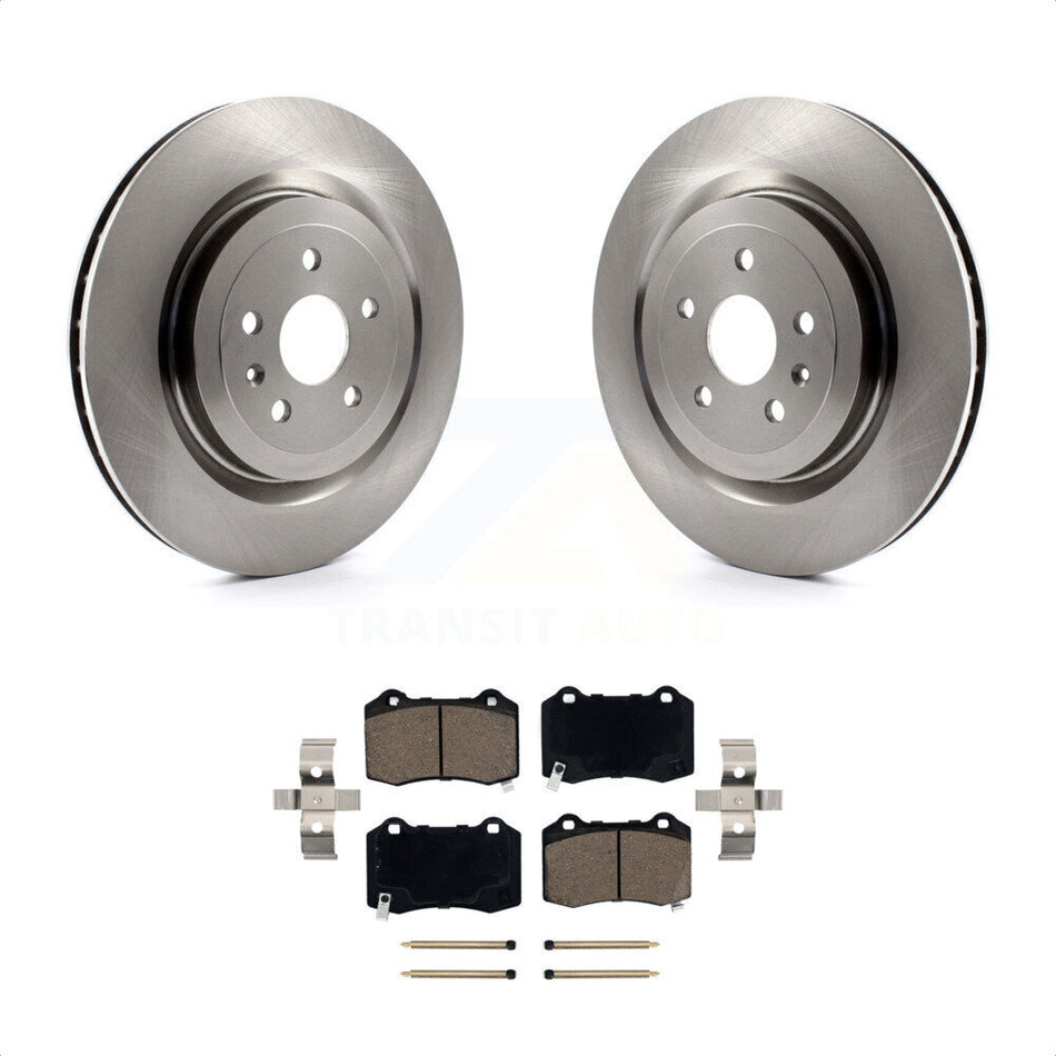 Rear Disc Brake Rotors And Ceramic Pads Kit For Chevrolet Camaro Cadillac CTS K8C-101717 by Transit Auto