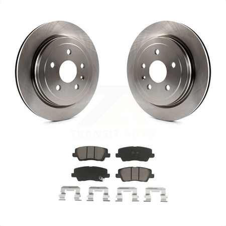 Rear Disc Brake Rotors And Ceramic Pads Kit For Cadillac CTS K8C-101719 by Transit Auto