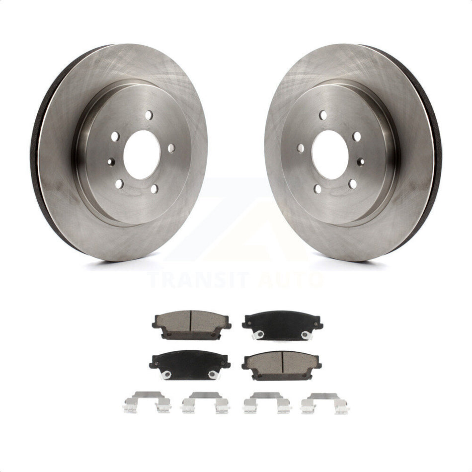 Rear Disc Brake Rotors And Ceramic Pads Kit For Cadillac STS CTS K8C-101724 by Transit Auto