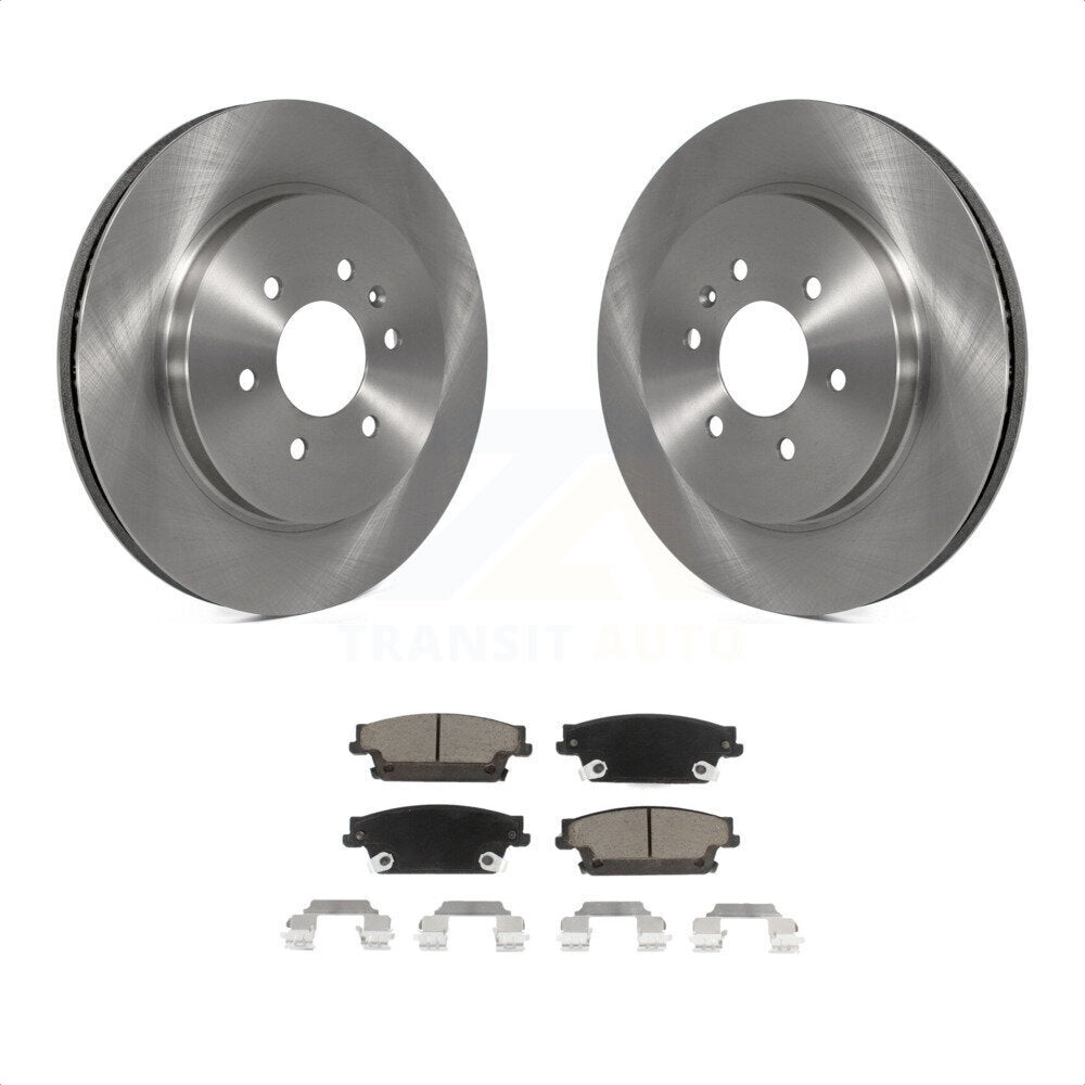 Rear Disc Brake Rotors And Ceramic Pads Kit For Cadillac SRX K8C-101727 by Transit Auto