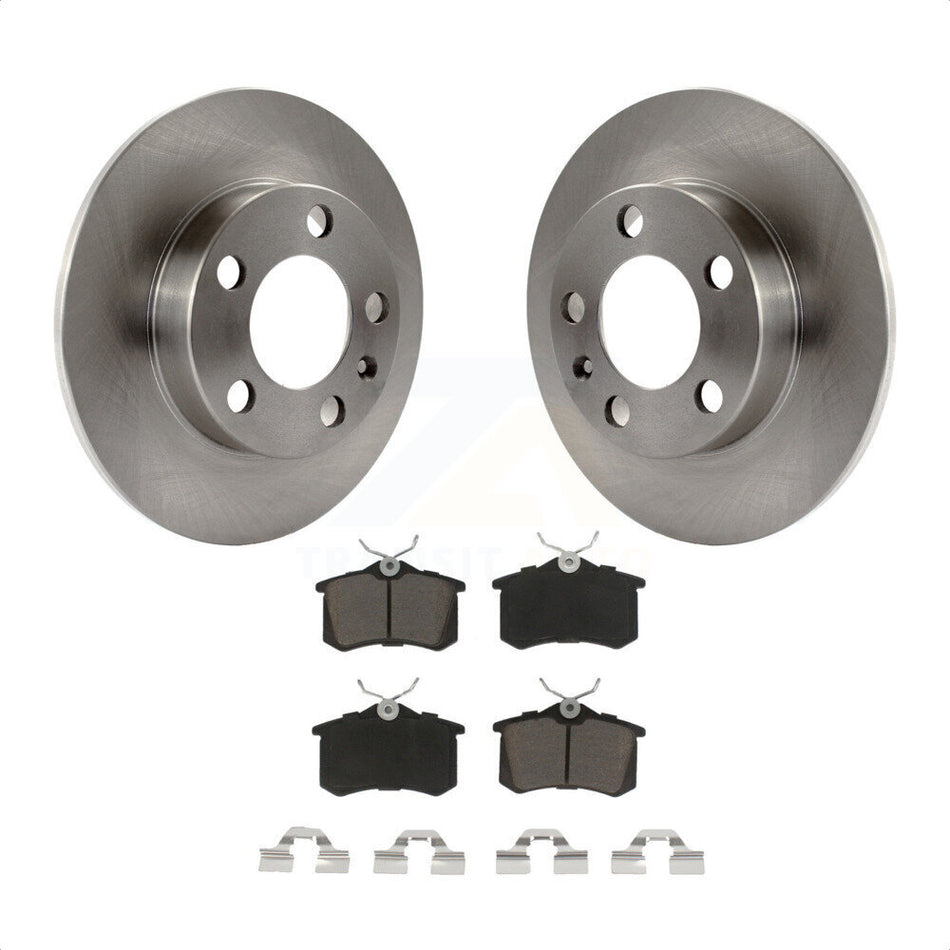 Rear Disc Brake Rotors And Ceramic Pads Kit For 2007-2010 Volkswagen Beetle K8C-101728 by Transit Auto