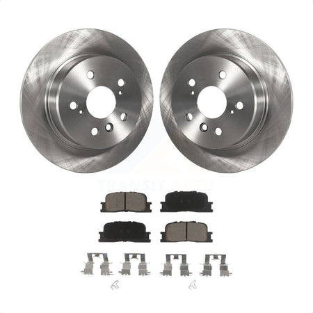 Rear Disc Brake Rotors And Ceramic Pads Kit For 2001-2003 Toyota Highlander AWD K8C-101733 by Transit Auto