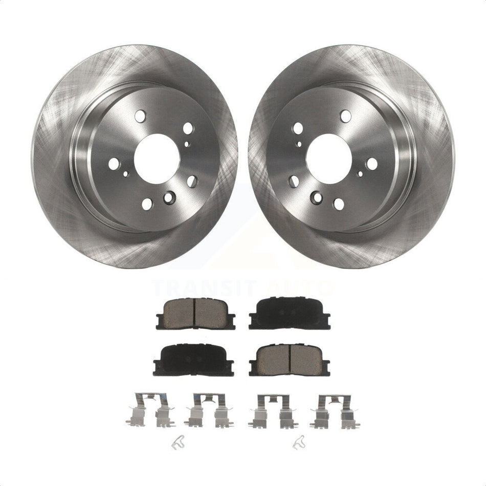 Rear Disc Brake Rotors And Ceramic Pads Kit For 2001-2003 Toyota Highlander AWD K8C-101733 by Transit Auto