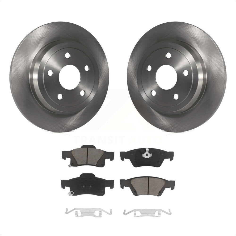 Rear Disc Brake Rotors And Ceramic Pads Kit For Jeep Grand Cherokee Dodge Durango K8C-101741 by Transit Auto