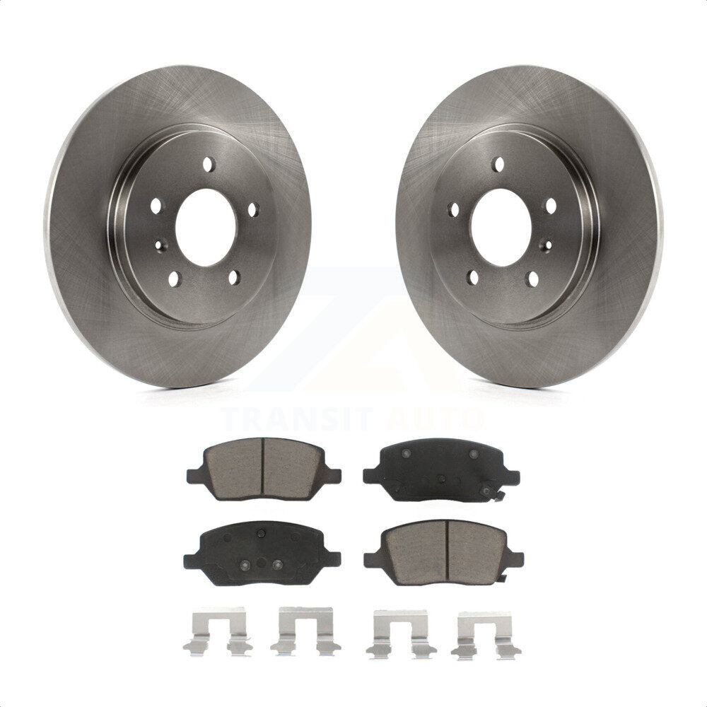 Rear Disc Brake Rotors And Ceramic Pads Kit For 2005-2005 Chevrolet Uplander Pontiac Montana Buick Terraza Saturn Relay K8C-101744 by Transit Auto