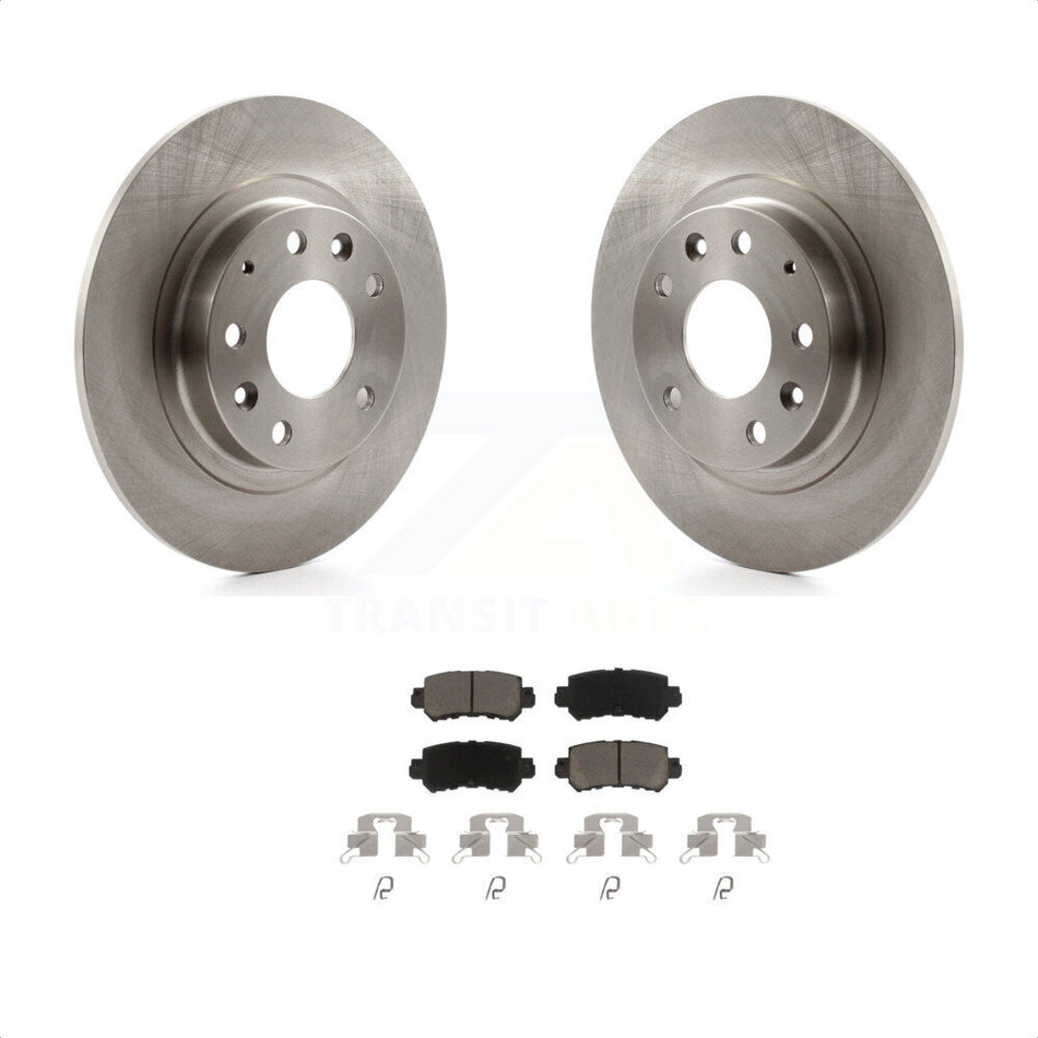 Rear Disc Brake Rotors And Ceramic Pads Kit For 2016-2018 Mazda CX-3 K8C-101746 by Transit Auto