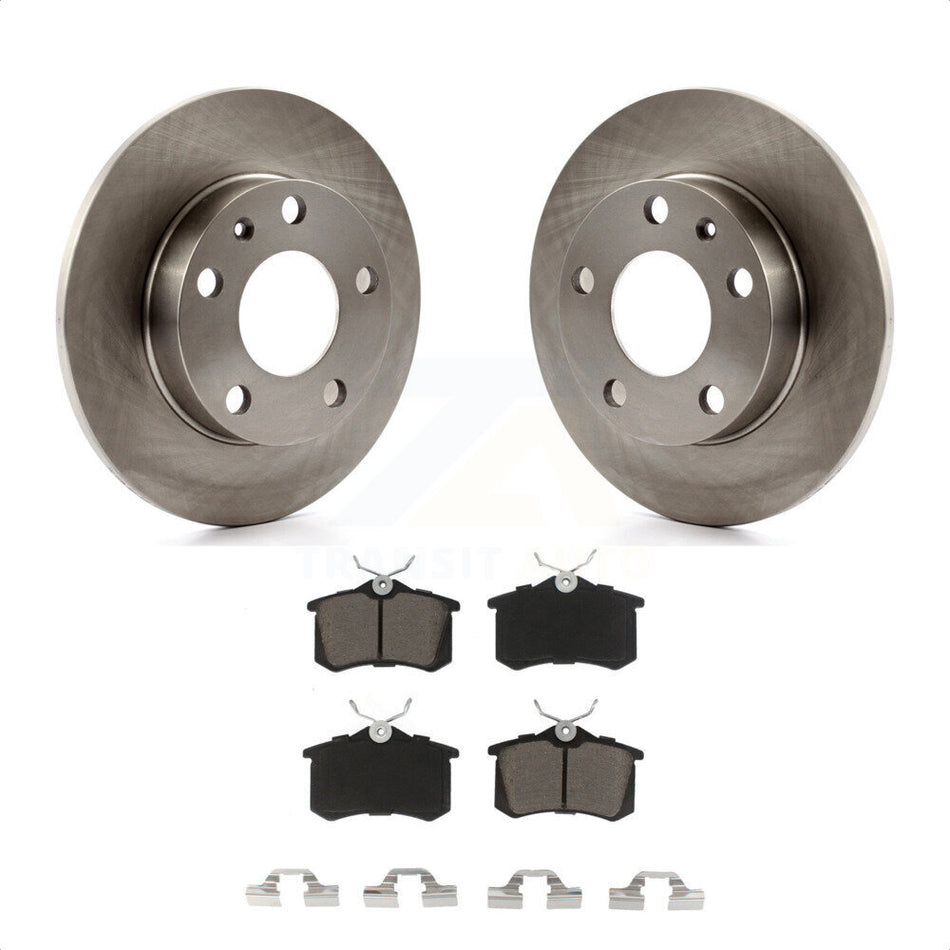 Rear Disc Brake Rotors And Ceramic Pads Kit For Audi A4 Quattro With 245mm Diameter Rotor K8C-101749 by Transit Auto