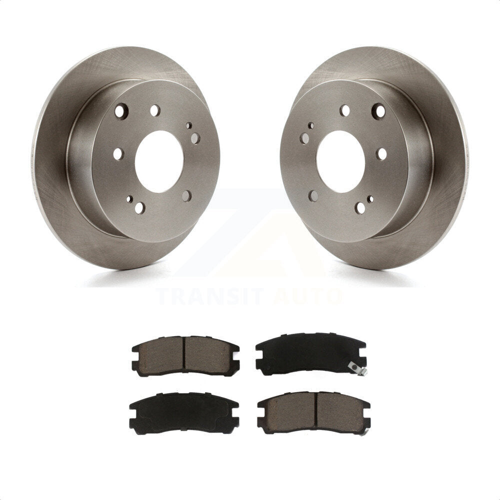 Rear Disc Brake Rotors And Ceramic Pads Kit For Mitsubishi Galant Eclipse K8C-101754 by Transit Auto