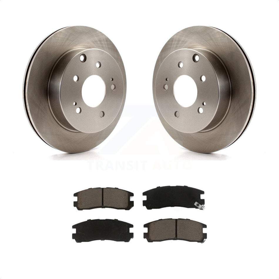 Rear Disc Brake Rotors And Ceramic Pads Kit For 2007 Mitsubishi Galant Ralliart K8C-101755 by Transit Auto