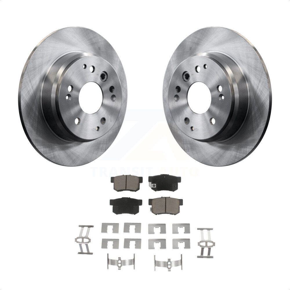 Rear Disc Brake Rotors And Ceramic Pads Kit For Acura TL Honda Element K8C-101759 by Transit Auto