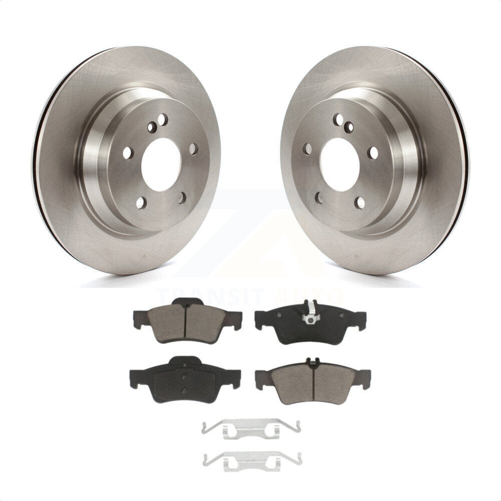 Rear Disc Brake Rotors And Ceramic Pads Kit For Mercedes-Benz E350 E320 E500 CLS550 E400 CLS500 CLS400 E550 E63 AMG K8C-101762 by Transit Auto