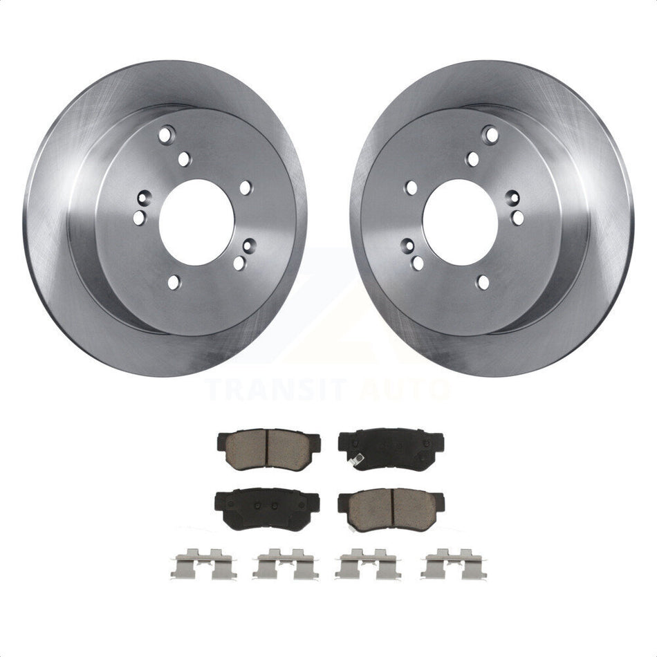 Rear Disc Brake Rotors And Ceramic Pads Kit For Hyundai Santa Fe Kia Sportage Tucson K8C-101769 by Transit Auto