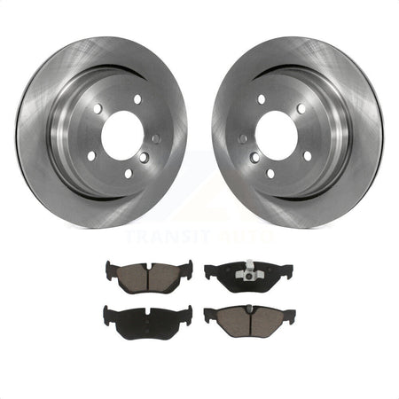 Rear Disc Brake Rotors And Ceramic Pads Kit For BMW 328i xDrive X1 328xi 325xi K8C-101776 by Transit Auto