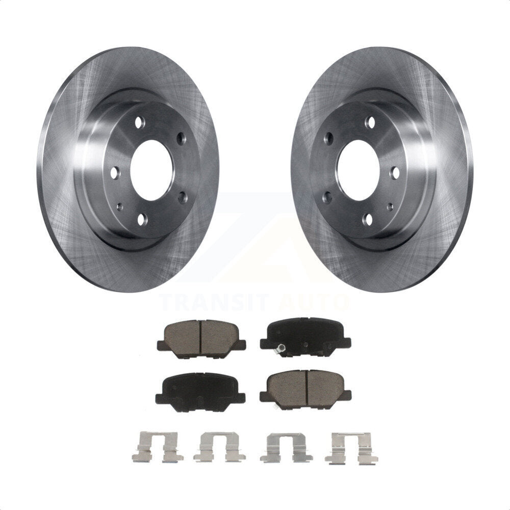 Rear Disc Brake Rotors And Ceramic Pads Kit For 2014-2015 Mazda 6 K8C-101796 by Transit Auto