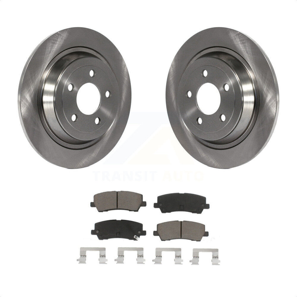 Rear Disc Brake Rotors And Ceramic Pads Kit For Ford Mustang K8C-101803 by Transit Auto