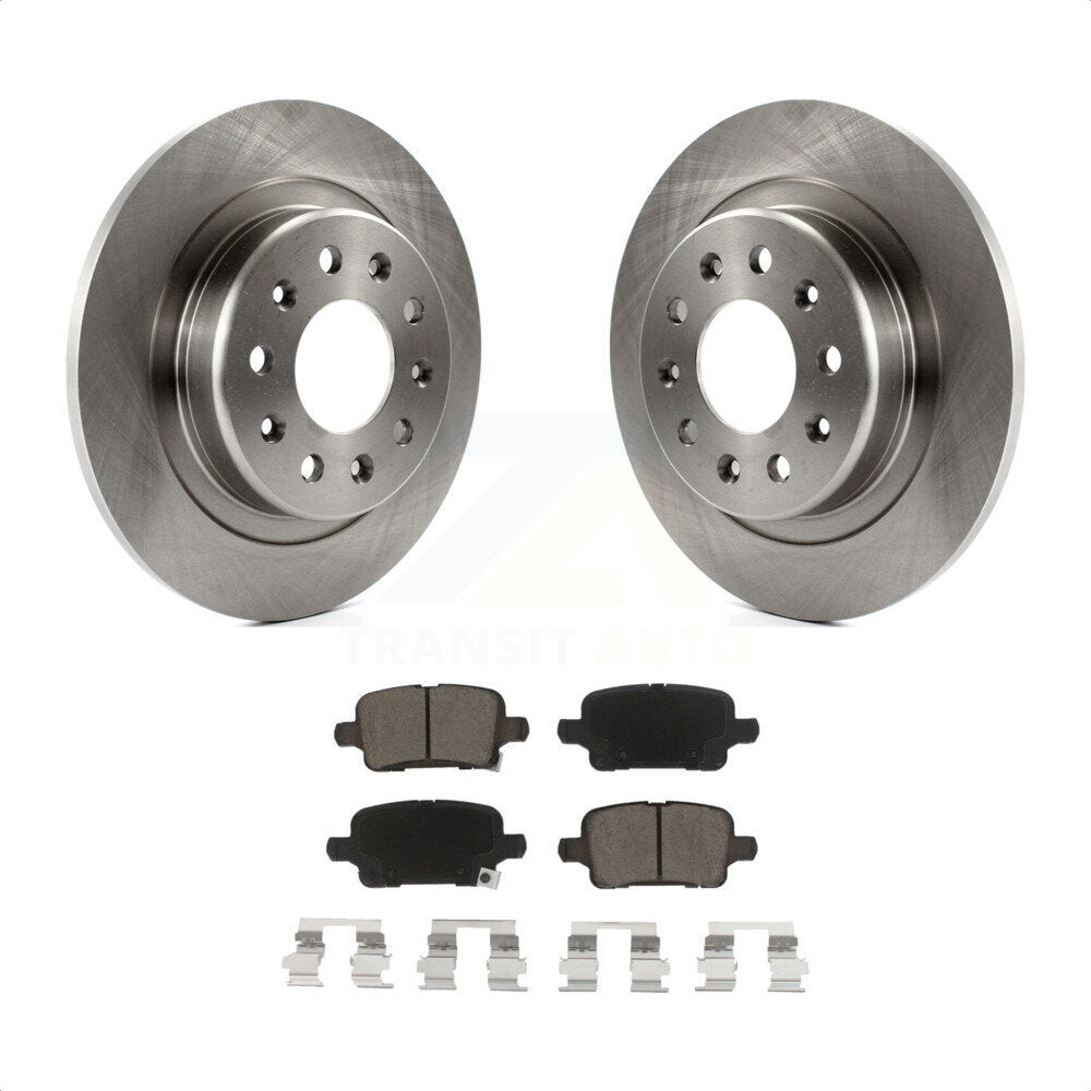 Rear Disc Brake Rotors And Ceramic Pads Kit For Chevrolet Equinox Malibu GMC Terrain Buick LaCrosse Regal TourX K8C-101808 by Transit Auto