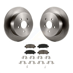 Rear Disc Brake Rotors And Ceramic Pads Kit For 2008-2009 Subaru Legacy 3.0L With 17" Factory Wheels K8C-101817