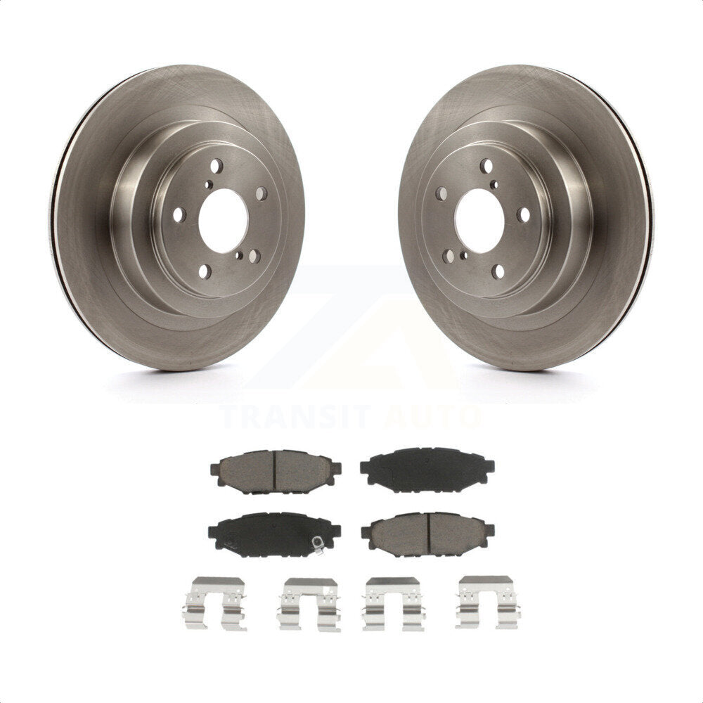 Rear Disc Brake Rotors And Ceramic Pads Kit For Subaru Legacy K8C-101819 by Transit Auto