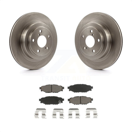 Rear Disc Brake Rotors And Ceramic Pads Kit For Subaru Legacy K8C-101819 by Transit Auto