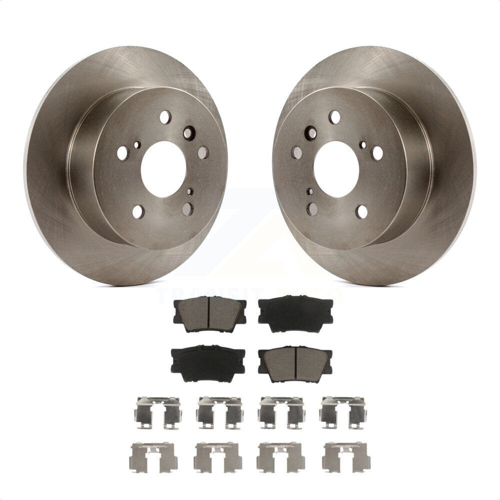 Rear Disc Brake Rotors And Ceramic Pads Kit For Toyota Camry Lexus ES350 Avalon K8C-101821 by Transit Auto