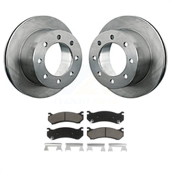 Rear Disc Brake Rotors And Ceramic Pads Kit For 2007 GMC Sierra 3500 Classic With 12000 Lb GVW K8C-101826