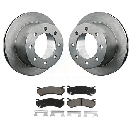 Rear Disc Brake Rotors And Ceramic Pads Kit For 2007 GMC Sierra 3500 Classic With 12000 Lb GVW K8C-101826 by Transit Auto