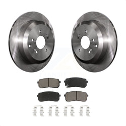 Rear Disc Brake Rotors And Ceramic Pads Kit For 2007-2012 Hyundai Veracruz K8C-101828