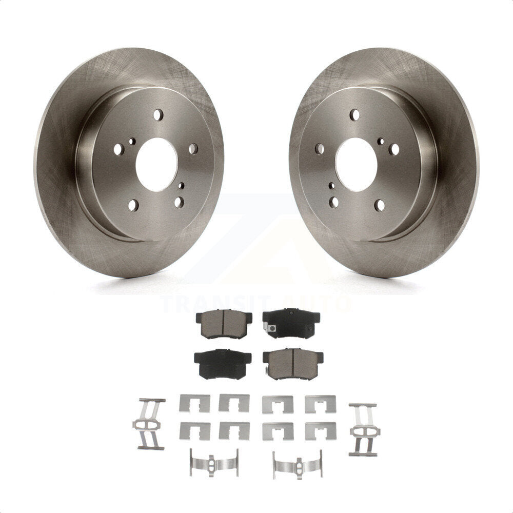 Rear Disc Brake Rotors And Ceramic Pads Kit For Suzuki SX4 Crossover K8C-101845 by Transit Auto