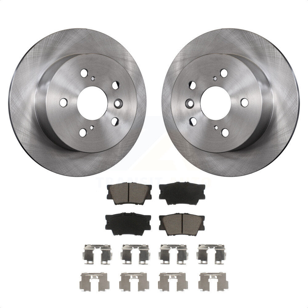 Rear Disc Brake Rotors And Ceramic Pads Kit For Toyota Camry Lexus ES350 Avalon ES300h K8C-101847 by Transit Auto