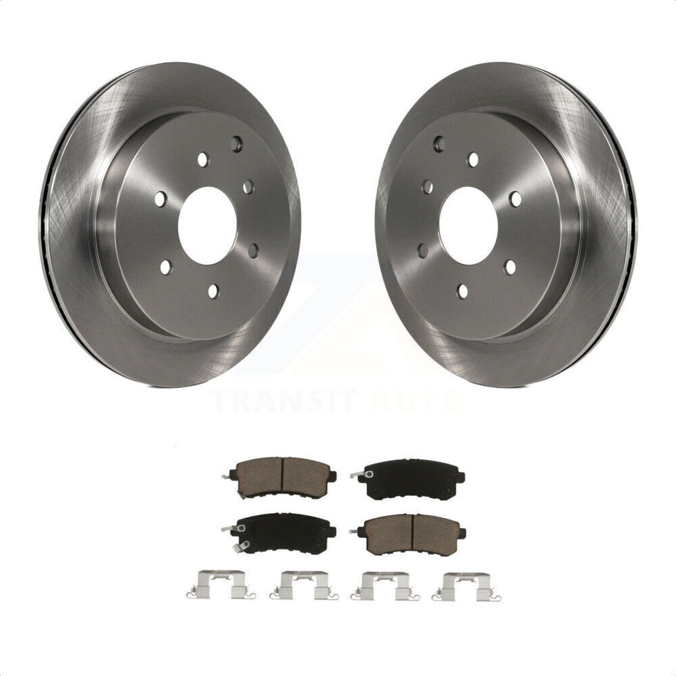 Rear Disc Brake Rotors And Ceramic Pads Kit For INFINITI Nissan Armada QX80 QX56 K8C-101879 by Transit Auto