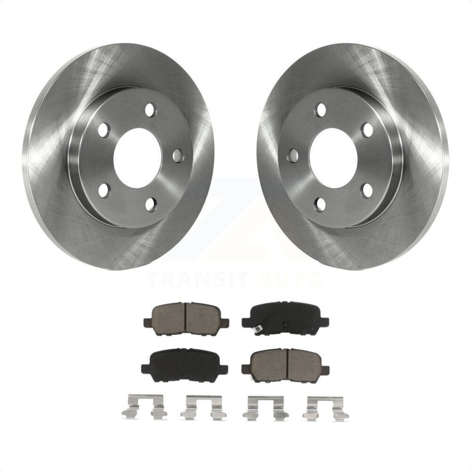 Rear Disc Brake Rotors And Ceramic Pads Kit For Chevrolet Impala Pontiac Grand Prix Buick LaCrosse Limited Allure K8C-101894 by Transit Auto